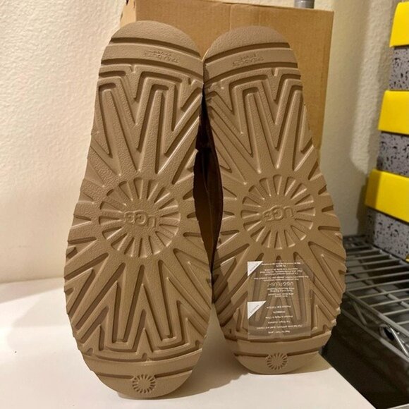 UGG Classic Ultra Mini Chestnut Ankle Boots - Picture 6 of 8